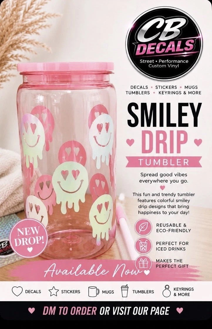 Tumbler - Drippy Face ! CUSTOM ORDERS WELCOME!