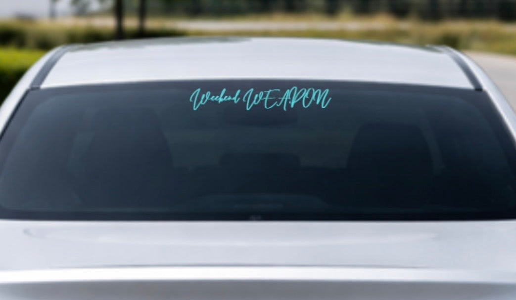 Weekend WEAPON - car sticker