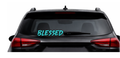Blessed car sticker