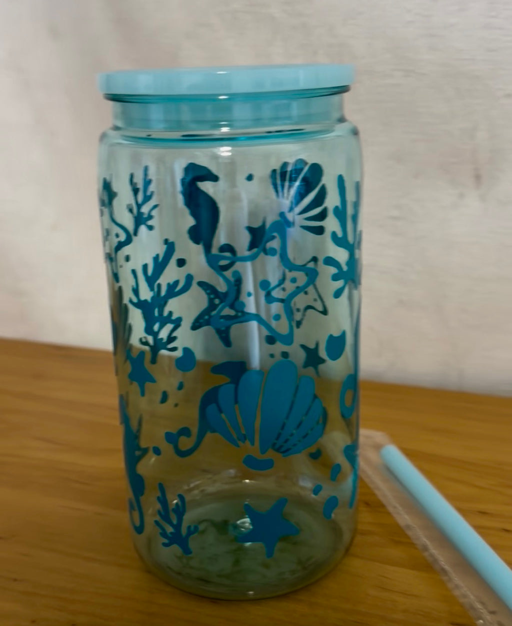 Tumbler / Mug with Beach design!! CUSTOM ORDERS WELCOME!!!
