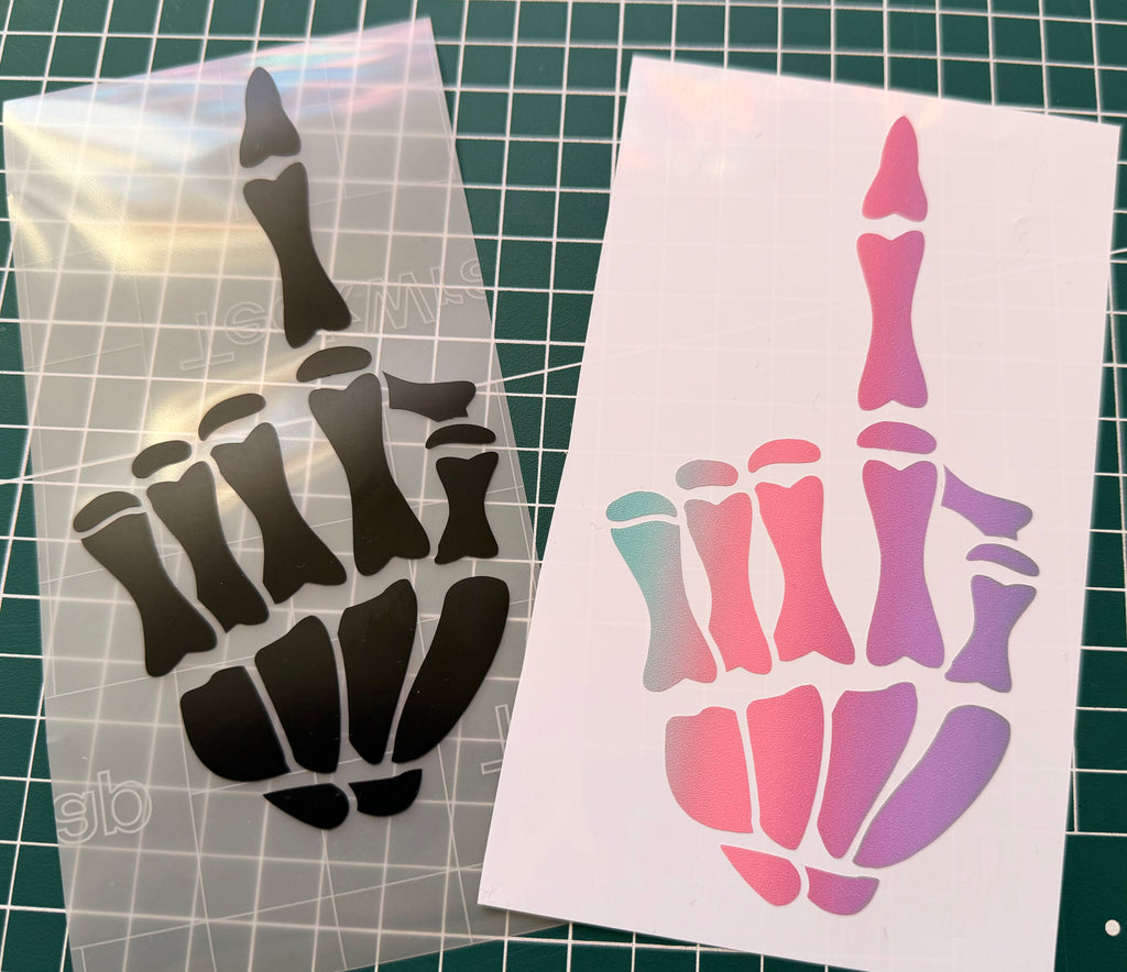 Skeleton Middle Finger
