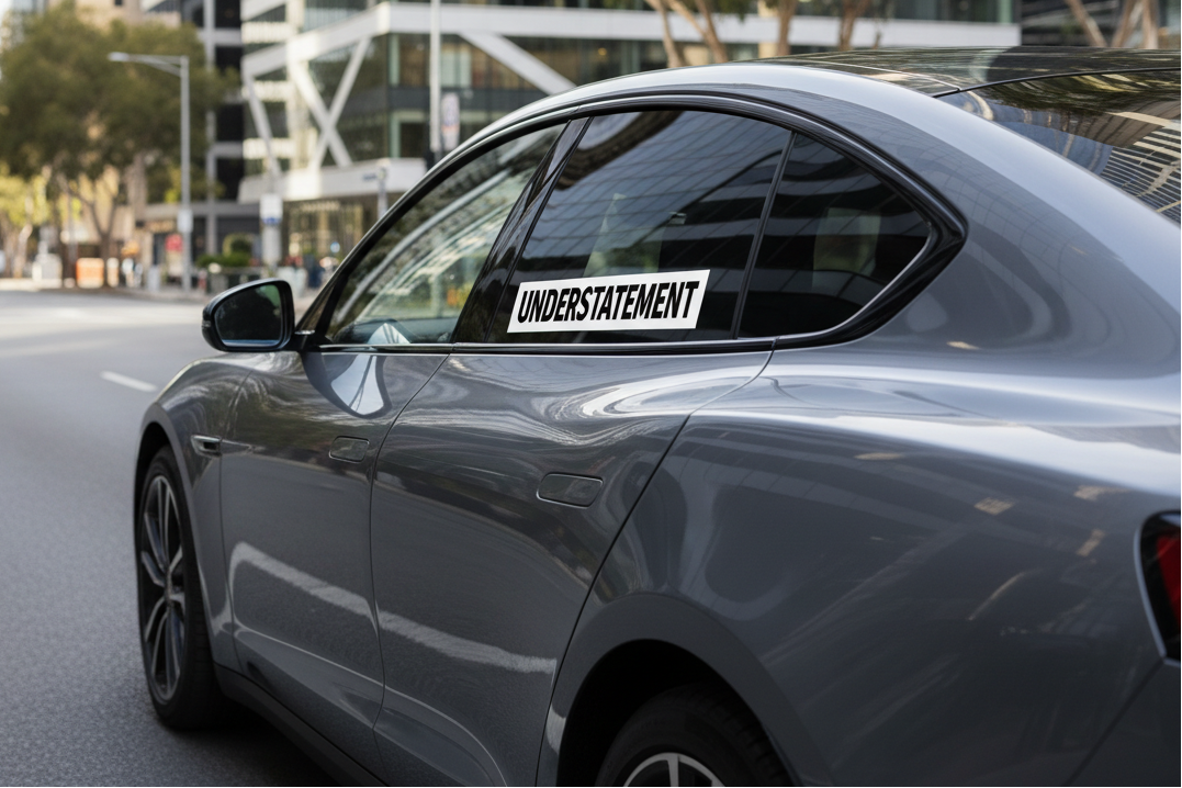 UNDERSTATEMENT CAR STICKER